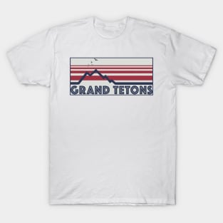 Grand Tetons Retro Style T-Shirt